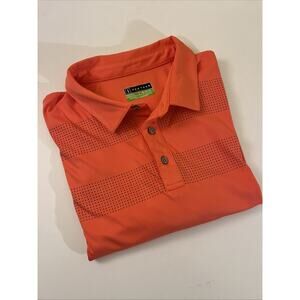 PGA TOUR Pro Series Athletic Fit XL Orange Dot Polo Golf Shirt